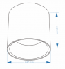 LAVRIO 12W BLACK SURFACE DOWN LIGHT IP65